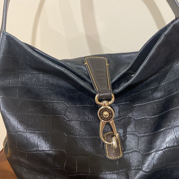 Dooney & Bourke Belvedere logo croc embossed satchel purse - Picture 10 of 11